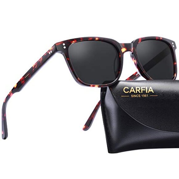 Small/Medium Acetate Polarized Sunglasses UV400 Anti-Glare